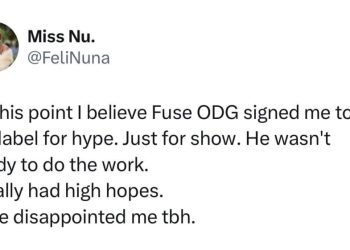 Fuse ODG disappointed me; he signed me for hype – Feli Nuna 