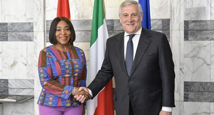 ghanas foreign affairs minister meets italian counterpart