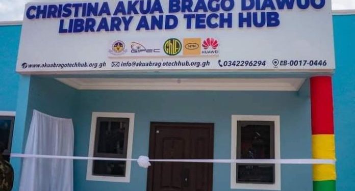 huawei furnishes christina akua brago library with ultramodern video conferencing equipment