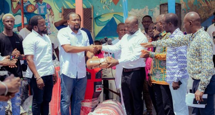 mas foundation donates boxing equipment to greater accra boxing association