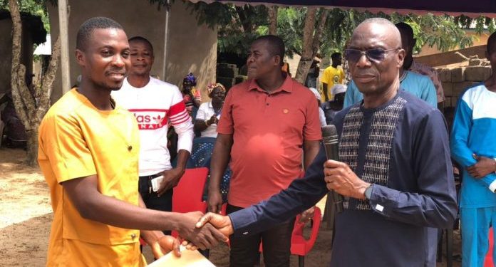 mp donates cash for community centre project in akatsi north