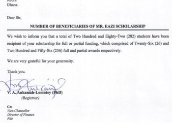 Mr Eazi funds education of 1000 CKT-UTAS students in Navrongo