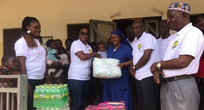 n r two childrens homes receive assorted items