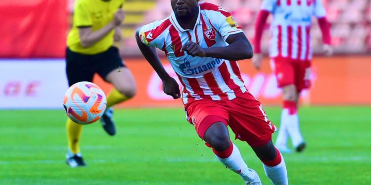 osman bukari nets hattrick as red star belgrade cruise past tsc