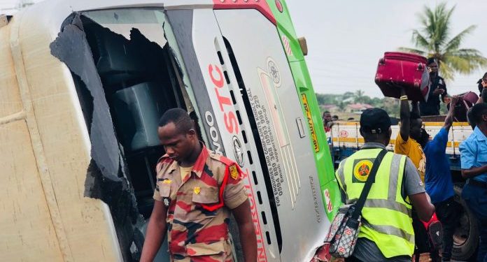 road safety authority probes stc accident at gomoa buduatta junction