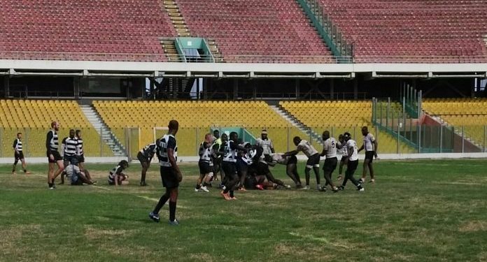 rugby africa inspects ongoing works at accra rugby stadium