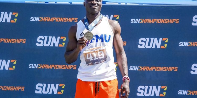saminu abdul rasheed clocks 9 97s at sun track and field championships