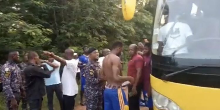 tamale city players attacked in dormaa after defeat to aduana fc