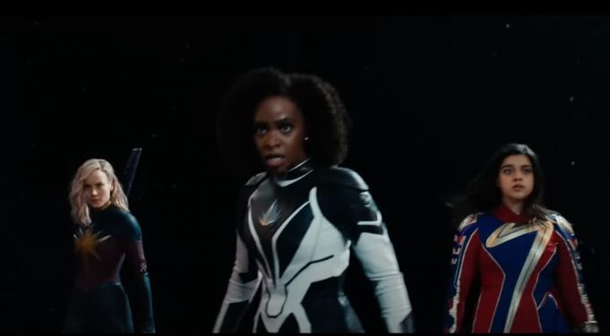the marvels first trailer brie larson leads an all female superhero trio in captain marvel sequel