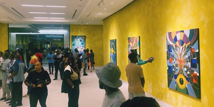 visual artist tiffanie delune evokes spirituality identity representation in accra exhibition