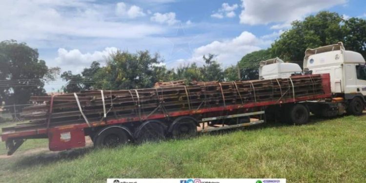 2 railway workers arrested over stealing of train tracks steel sleepers