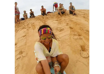 A stranger photobombed her vacation video. They’ve been together for almost a decade