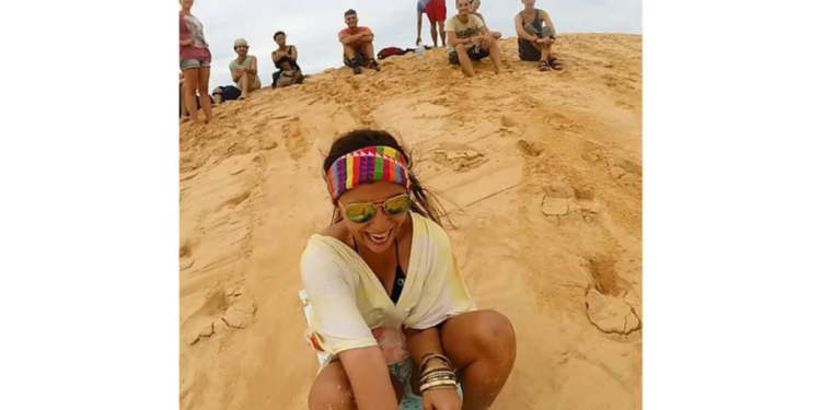 a stranger photobombed her vacation video theyve been together for almost a decade