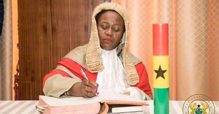 akufo addo informs parliament of gertrude torkornoos nomination as new chief justice