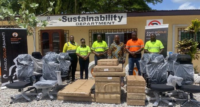 anglogold ashanti donates furniture to gna kumasi office
