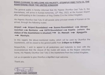 Asantehene to receive rousing welcome after attending coronation of King Charles III