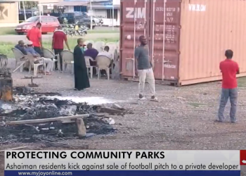 Ashaiman: Residents of Middle East kick against alleged sale of football pitch to private developer