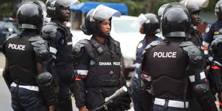berekum police rescue 24 year old driver from mob attack