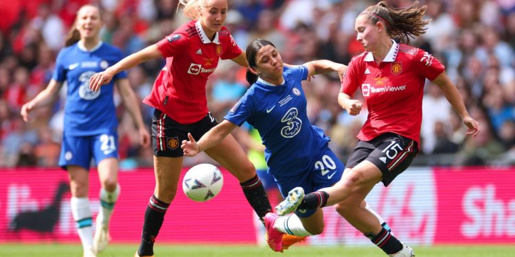 chelsea beat manchester united to win womens fa cup