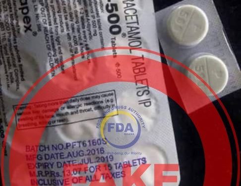 claims of fake paracetamol on ghanas market false fda