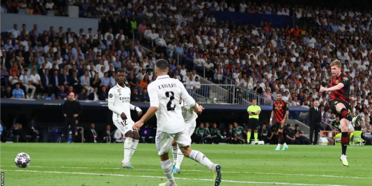 de bruynes stunner earns man city draw at real