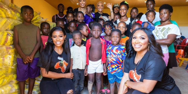 dr chanita foster extends philanthropic hand to ghana