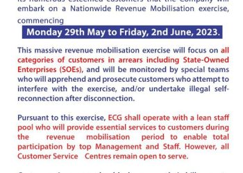 ECG to embark on another nationwide revenue mobilisation exercise