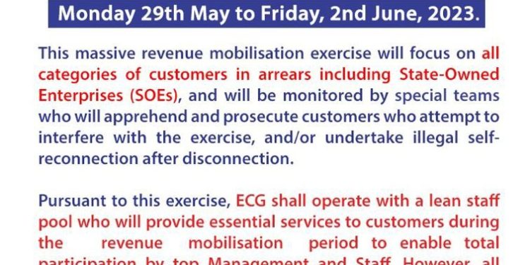 ecg to embark on another nationwide revenue mobilisation exercise
