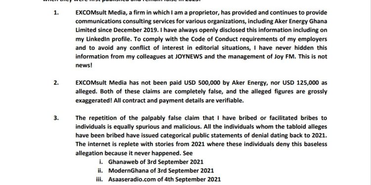evans mensah refutes fabricated claims against him