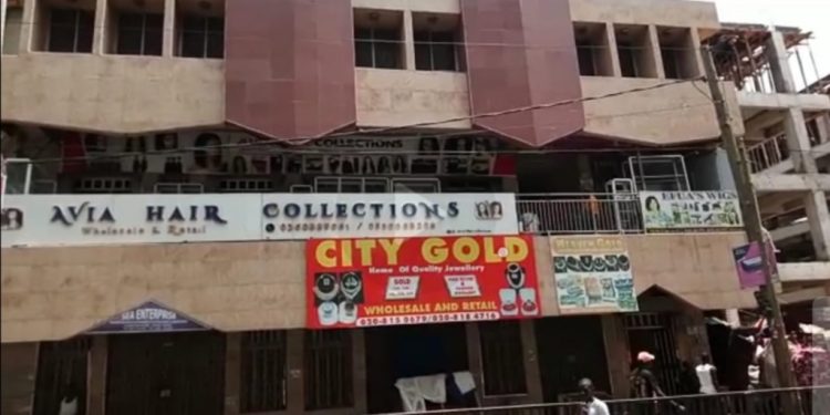 fire destroys hair shop at makola