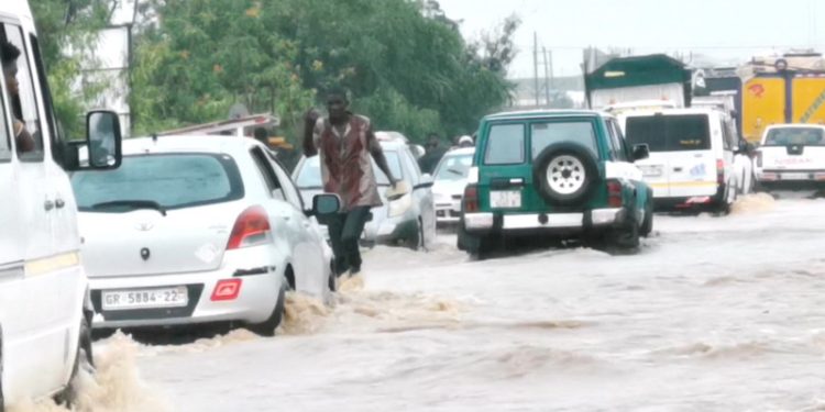 floods hit eastern accra after morning downpour