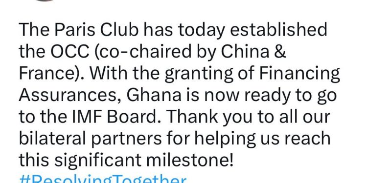 ghana secures paris club financing assurance for 3bn imf bailout