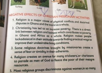 Ghanaian textbook sparks uproar over ‘disadvantages of Christianity’ content
