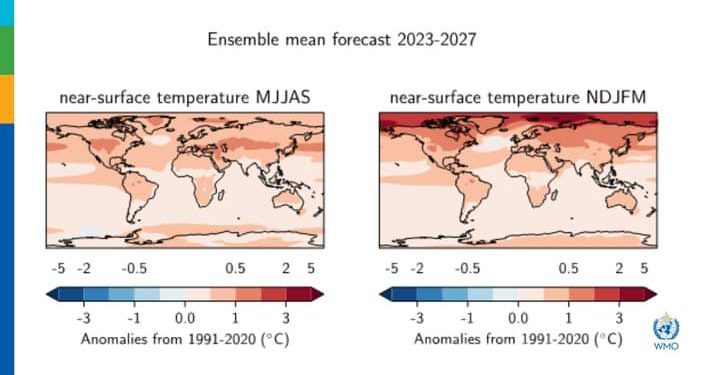 global temperatures likely to break 1 5c limit in five years