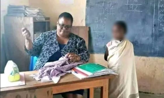 kenyans praise teacher sewing pupils torn dress