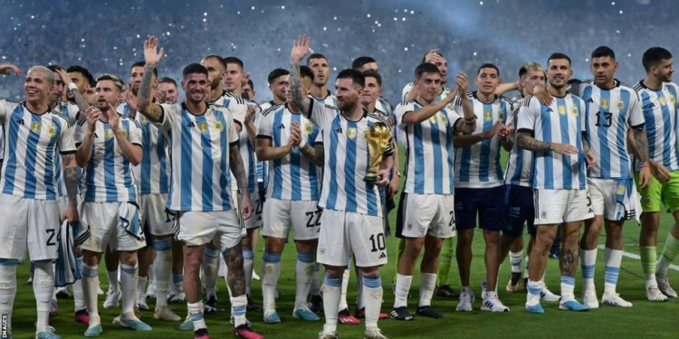 lionel messi argentina world cup team win laureus awards