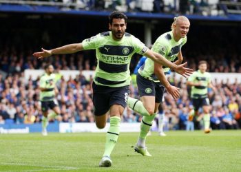 Manchester City one win away from Premier League title after Everton victory