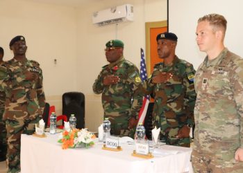 Military officers trained on improvised explosive devices at 6 Infantry Battalion, Kamina barracks