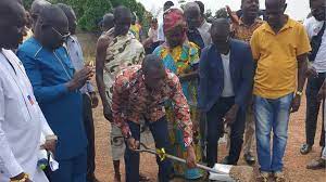 MP cuts sod for construction of reproductive and child health block at Kwadaso