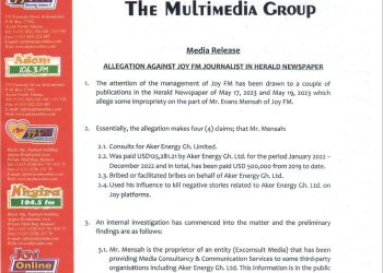 Multimedia Group reacts to The Herald’s claims against Evans Mensah