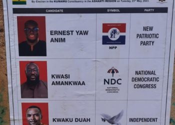 NPP, NDC and 2 independent candidates battle it out for Kumawu seat today