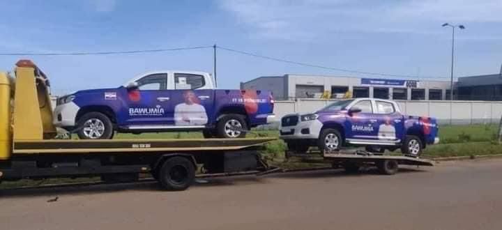 npp primaries video of bawumia branded campaign trucks hits social media