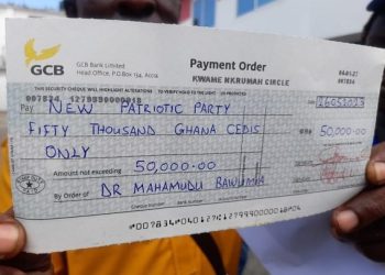 NPP rejects ¢50k cheque from Bawumia Fun Club
