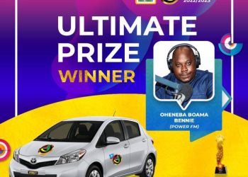 Power FM’s Oheneba Boama Bennie wins ultimate car prize at Foklex Media Awards
