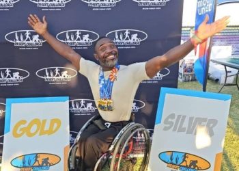 Raphael Botsyo Nkegbe Wins Gold At Desert Challenge Wheelchair Race In USA