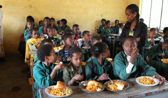 school feeding caterers in kadjebi at post despite strike action