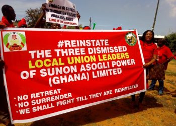 TUC to march to Jubilee House over dismissal of 3 local union leaders at Sunon Asogli Power