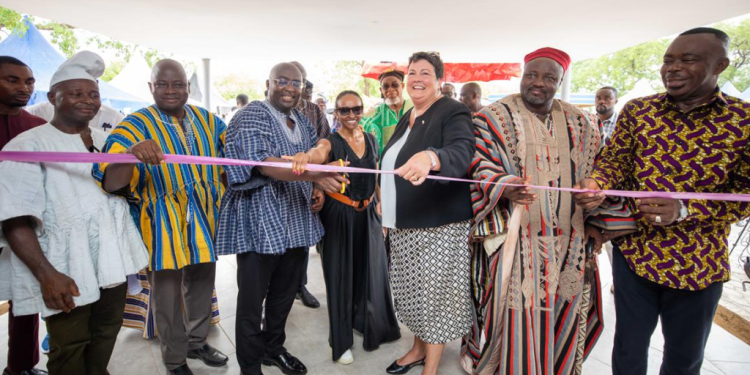 virginia palmer inaugurates usaid rehabilitated house of chiefs office in upper east region