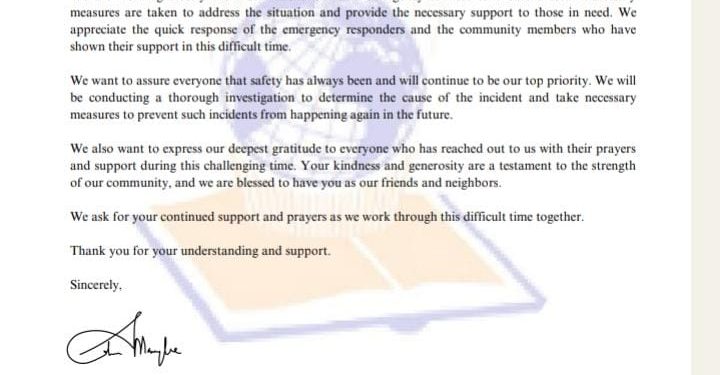 well ensure necessary measures are taken word in action church after its branch under construction collapsed