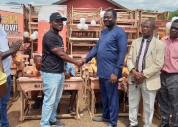 World Vision Ghana gifts 300 desks to Basic schools in Nkwanta South Municipality